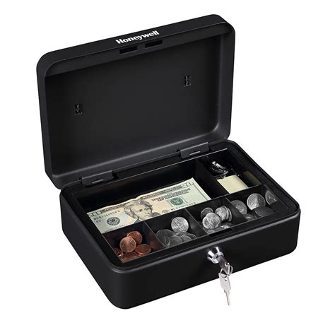 honeywell steel cash box|cash box with deposit slot.